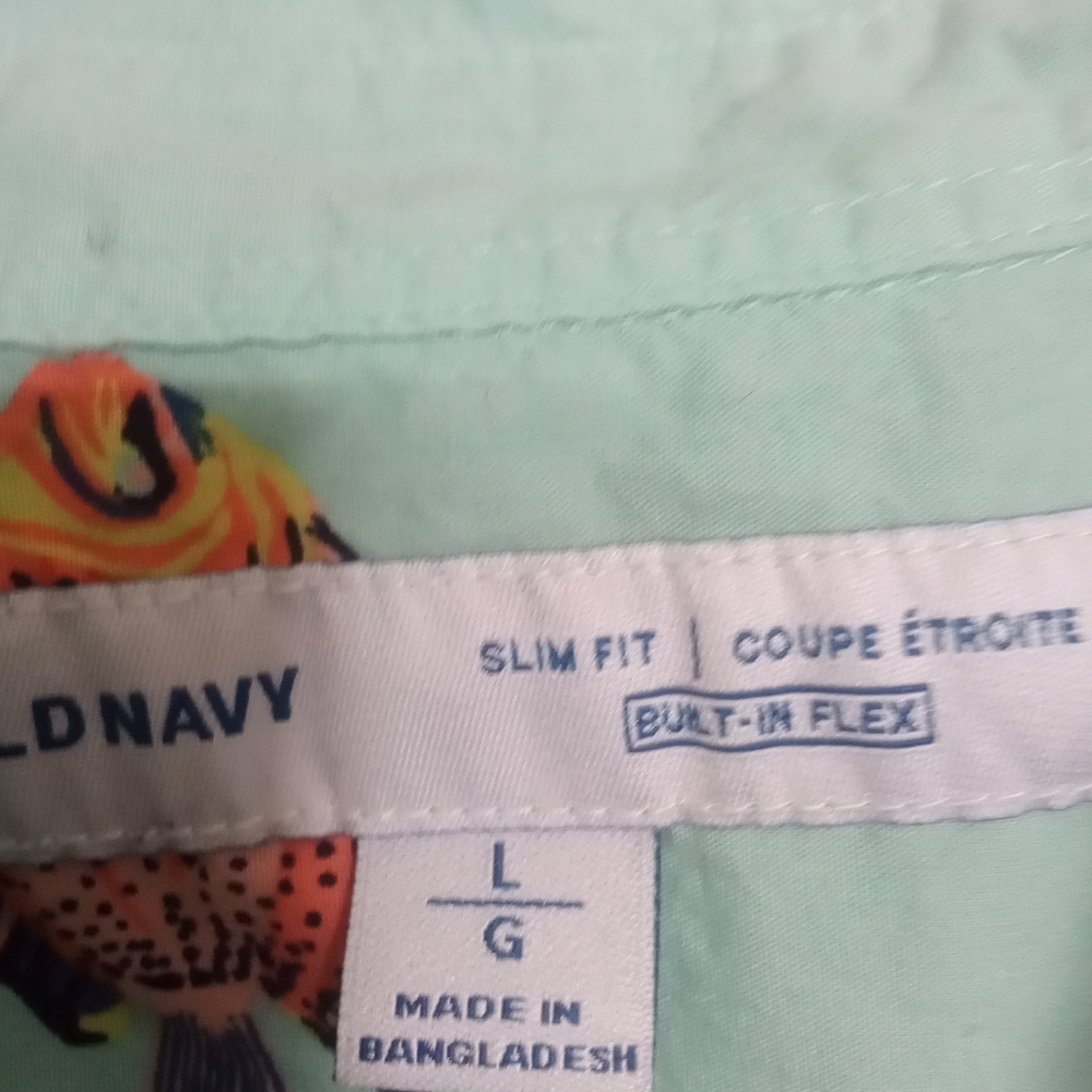 Old Navy Mint Green Casual Button Down Shirt